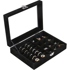 Black Velvet Jewellery Display