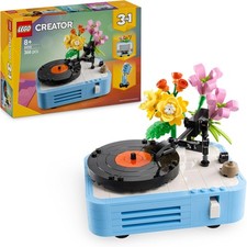 LEGO Creator 3in1 Record Player with Flowers Building Toy - Rebuilds Into a... 