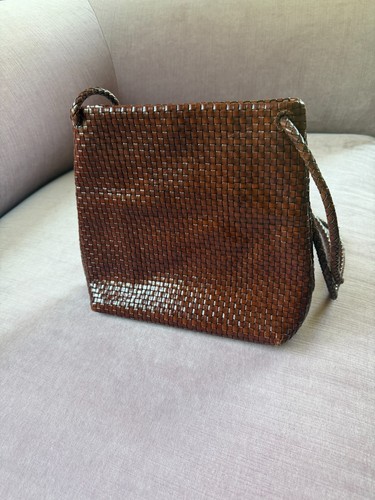 Brown leather desmo purse - purse, –