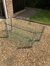 John Lewis Clear Glass TV Stand Unit