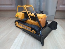 Mighty Tonka T-9 Turbo Diesel Bulldozer Yellow Pressed Steel Vintage VGC