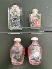 4x Vintage Chinese Snuff