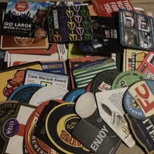 Vintage & Modern Approx 80 Branded Beer mats. Some Appear Used. Some Duplicates