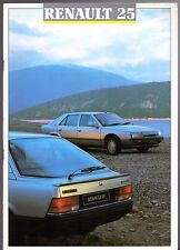 Renault 25 1987-88 UK Market Sales Brochure GTS TX GTX V6 Injection Turbo