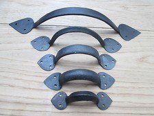 HAND FORGED CAST IRON OLD  BLACKSMITH KITCHEN CABINET DRAWER DOOR PULL HANDLES