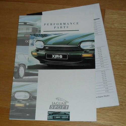Jaguar xjs performance - performance, parts
