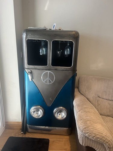 Retro metal drinks cabinet - metal,
