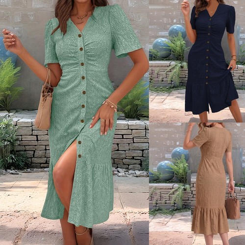 Women neck boho floral midi - boho,