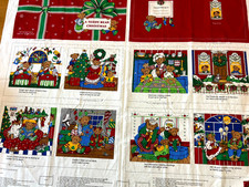 Baby Soft Book Cut & Sew Fabric Panel - Teddy Bear Christmas - Cranston VIP