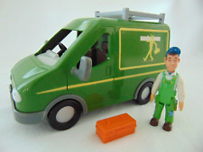 FIREMAN SAM - MIKE FLOOD POSABLE FIGURE WITH MIKES VAN AND TOOLBOX
