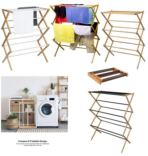 Tier wooden clothes dryer - wooden,
