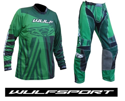 Adult motocross green - kit, set