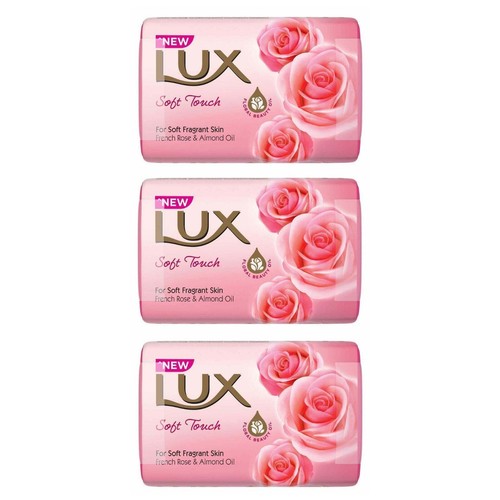 Lux soft touch soap - 3, pack
