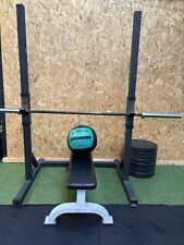 home Gym equipment set: 100kg Bumper Plates, Bar, Rack, Bench, Medicine ball