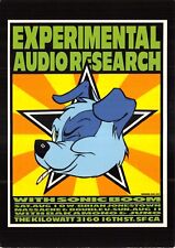 MAGAZINE COVER POSTCARD EXPERIMENTAL AUDIO RESEARCH CONTINENTAL SIZE VERY GOOD