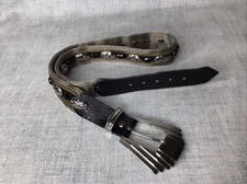 Vintage NANNI Italian Leather Designer Belt M, 90/36
