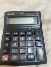 Casio Ms-8v Calculator Solar Powered 4-5-5 Inches Grey Colour Vintage