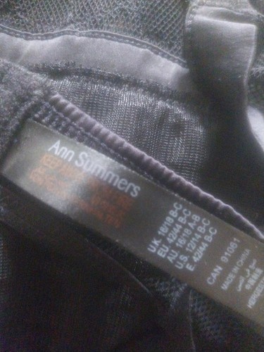 Ann summers black all one - ann,