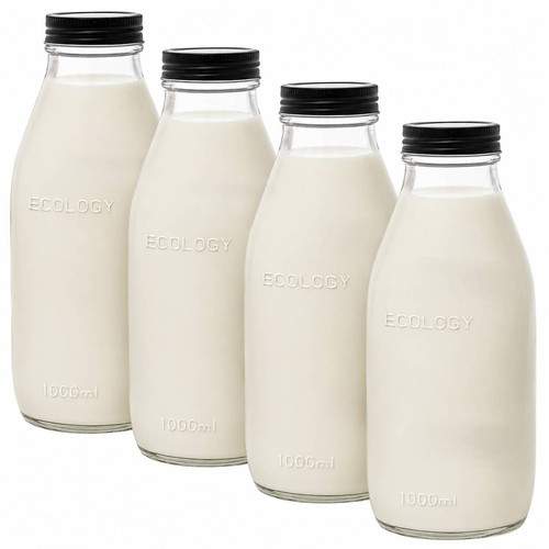 Vintage glass milk bottle - vintage,