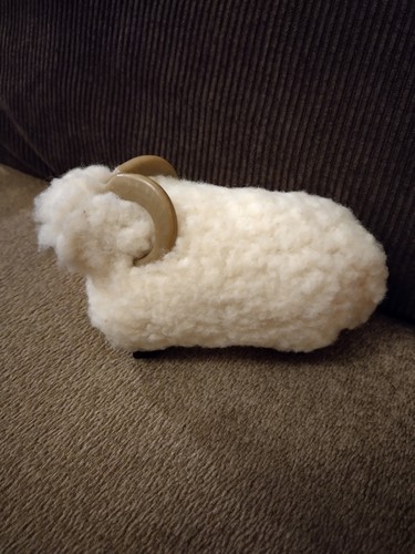 Sheep 14cm long with two - sheep,