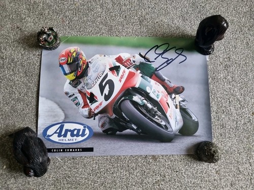 Colin edwards signed - signed, poster