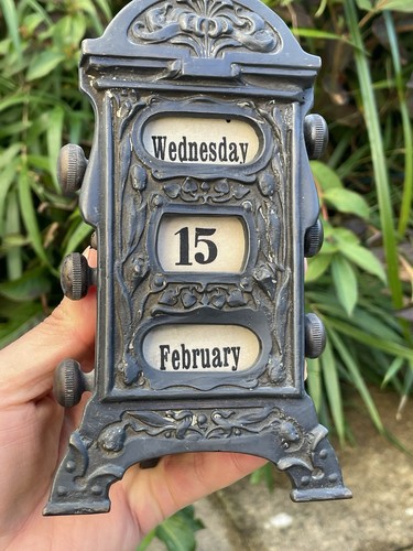 Antique desk calendar - antique, ?