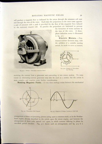 Antique old print - antique, three