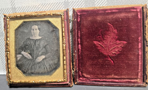 Antique daguerreotype photo - daguerreotype,