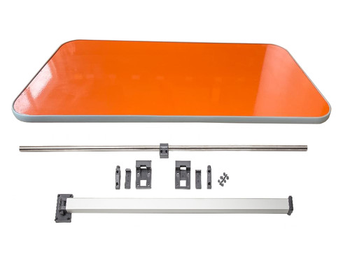 Orange glitter table grey - table,