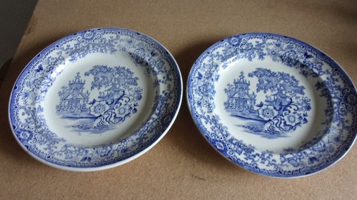 Victorian blue white chinese - blue,