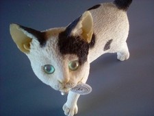 kitten hand crafted and painted