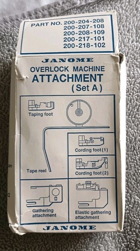 Janome overlocker attachment - janome,