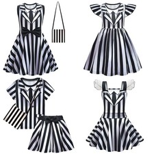 Beetlejuice Bowknot Dress for Girls Cosplay Costume Four Types UK 2025