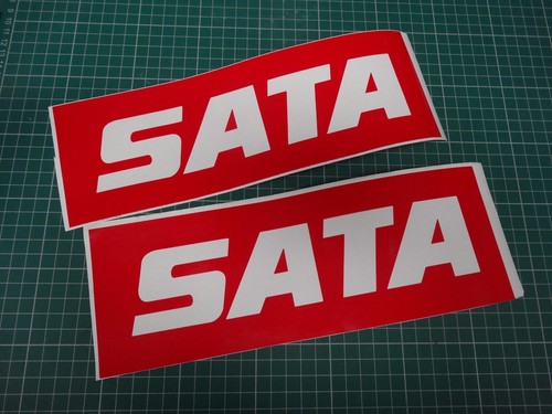 Sata decals spray gun - 2x, paint
