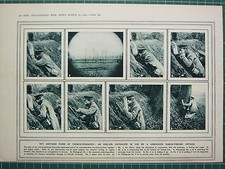 1915 WWI WW1 PRINT ~ TRENCH PERISCOPE ORK-OIE HYPOSCOPE CONCEALED RANGE-FINDER