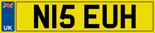 Nice initials number plate - nice,