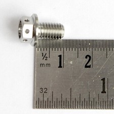 GSX1300R M6 TITANIUM Cross drilled hex 10 - 60mm. Race track bolts. GSX-R400
