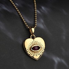 18K Gold Filled Ruby Evil Eye