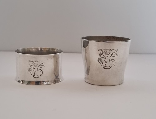 Silver nickle egg cup - silver,