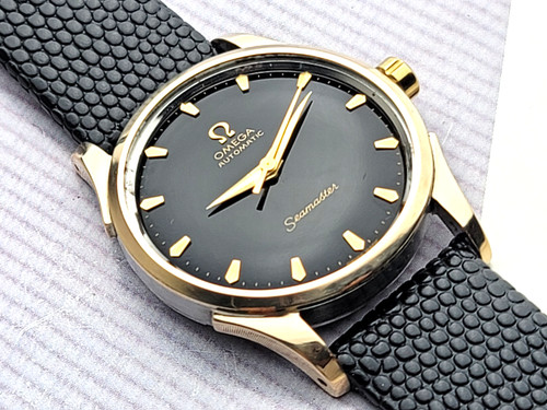 14k omega seamaster bumper - seamaster,