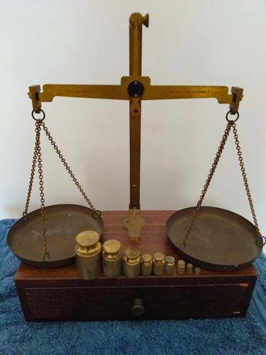 Antique brass jeweller - antique,