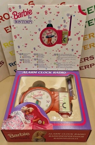 Barbie alarm clock radio - barbie,