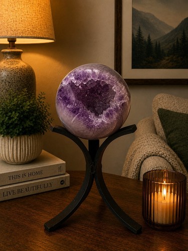 Large amethyst sphere - large,