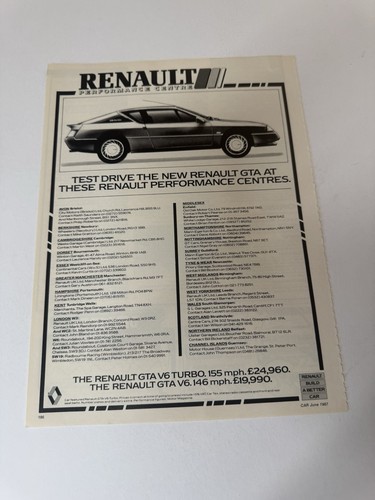 Original vintage 1987 renault - 1987,