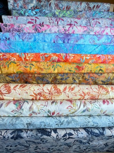 Batik fabric butterfly - batik, print
