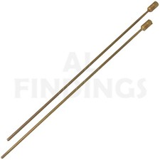 2pc Clock Brass Gong Rods With Brass Ends 205mm & 195mm Chime Hammer Bronze