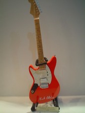 Miniature Guitar (24cm Tall) : NIRVANA-KURT COBAIN FENDER JAG STANG
