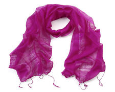 Shocking Pink Silk Scarf