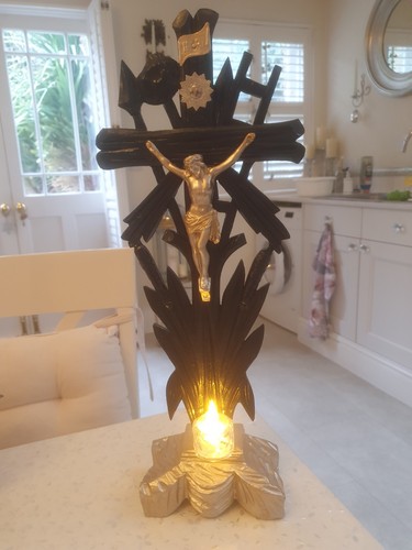 Gothic crucifix antique french - gothic,
