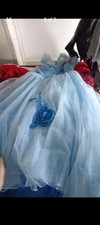 Scarlett Cinderella Ball Gown Dress Teal Blue Size 14 Prom Wedding Party New NWT